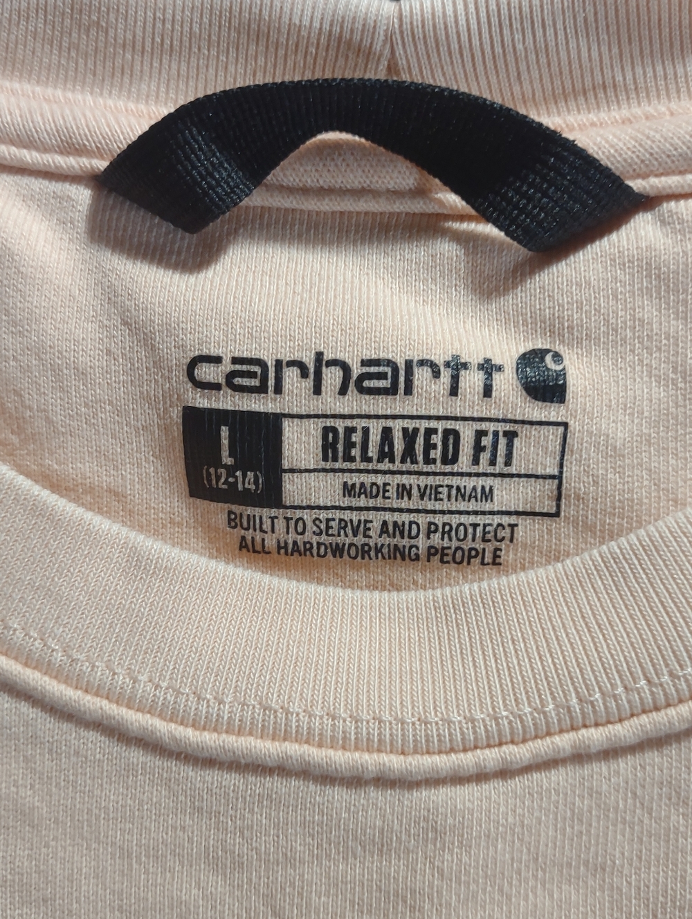 Carhartt Women's Relaxed Fit French Terry Crewneck Sweatshirt L (12-14) - Picture 3 of 3